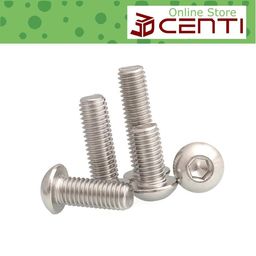 Baut Button M5 Round head Kancing Panjang 6mm 8mm 10mm 12mm 14mm 16mm 18mm 20mm 25mm 30mm 35mm 40mm 45mm 50mm