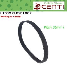 Belt Close Loop HTD3M 10mm keliling 405mm 420mm 447mm 450mm 477mm 480mm 3D Printing CNC Laser Cutting