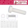 Baut Nylon Hex M3 Hexagonal Head Nilon Panjang 8mm 10mm 15mm 20mm 25mm